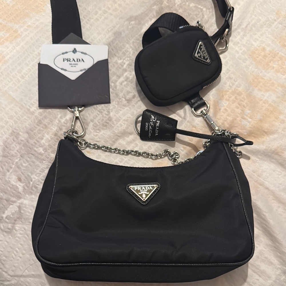 Prada Black Crossbody Bag with Iconic Design